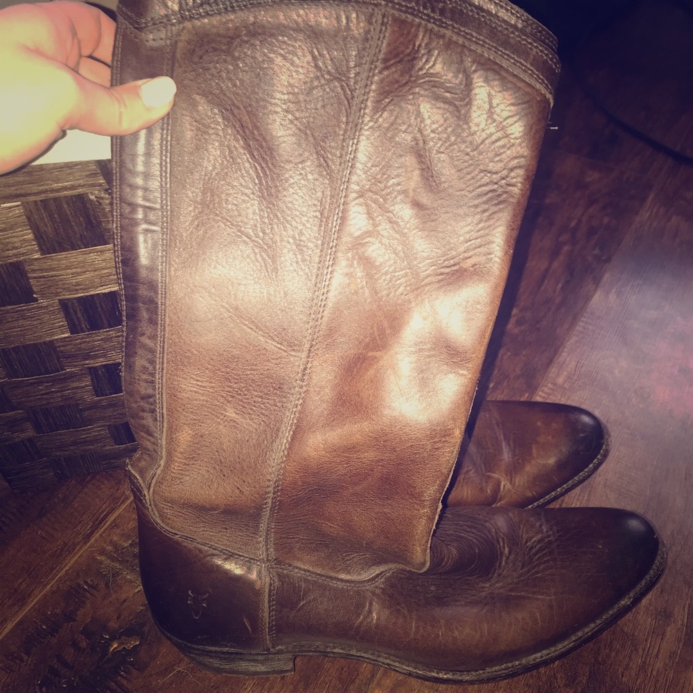 Genuine Frye brown leather boots
